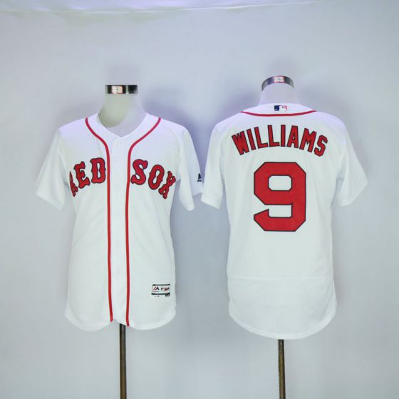 Men Boston Red Sox 9 Ted Williams White Elite MLB Jerseys